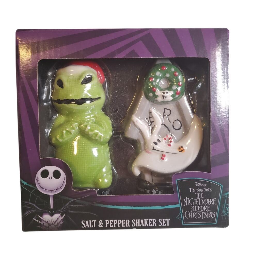 Disney Nightmare Before Christmas Salt Shaker - Oogie Boogie and Zero - 4"